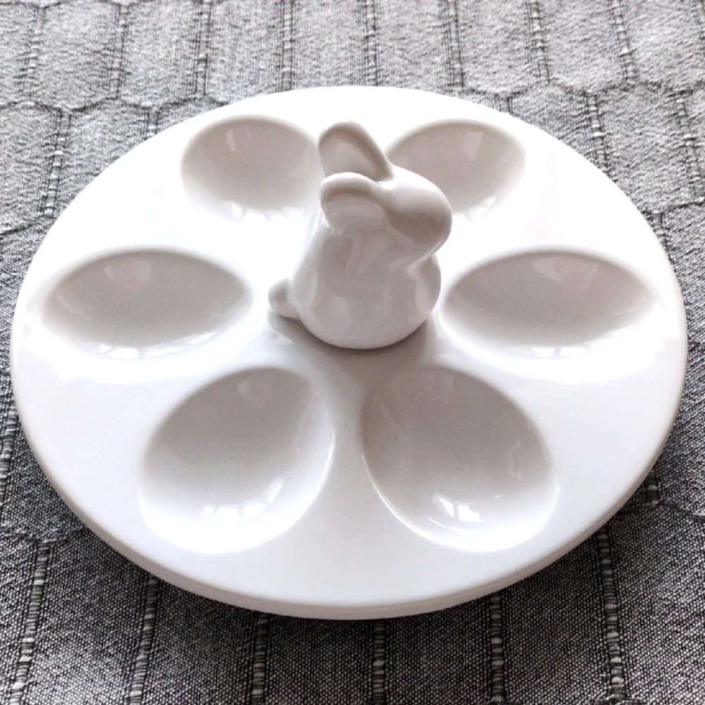 Deviled egg plate bunny serving dish Tag Brunch